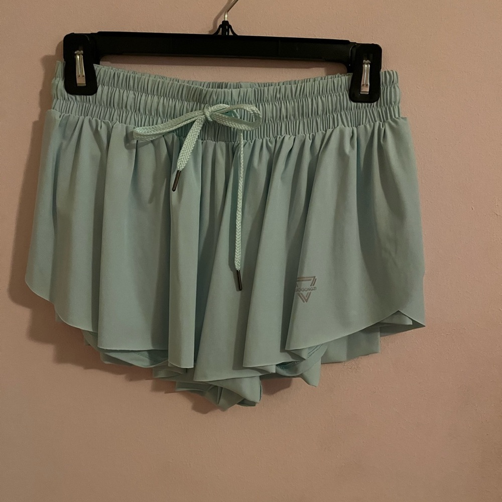 Amazon Women's Athletic Shorts - Light Blue